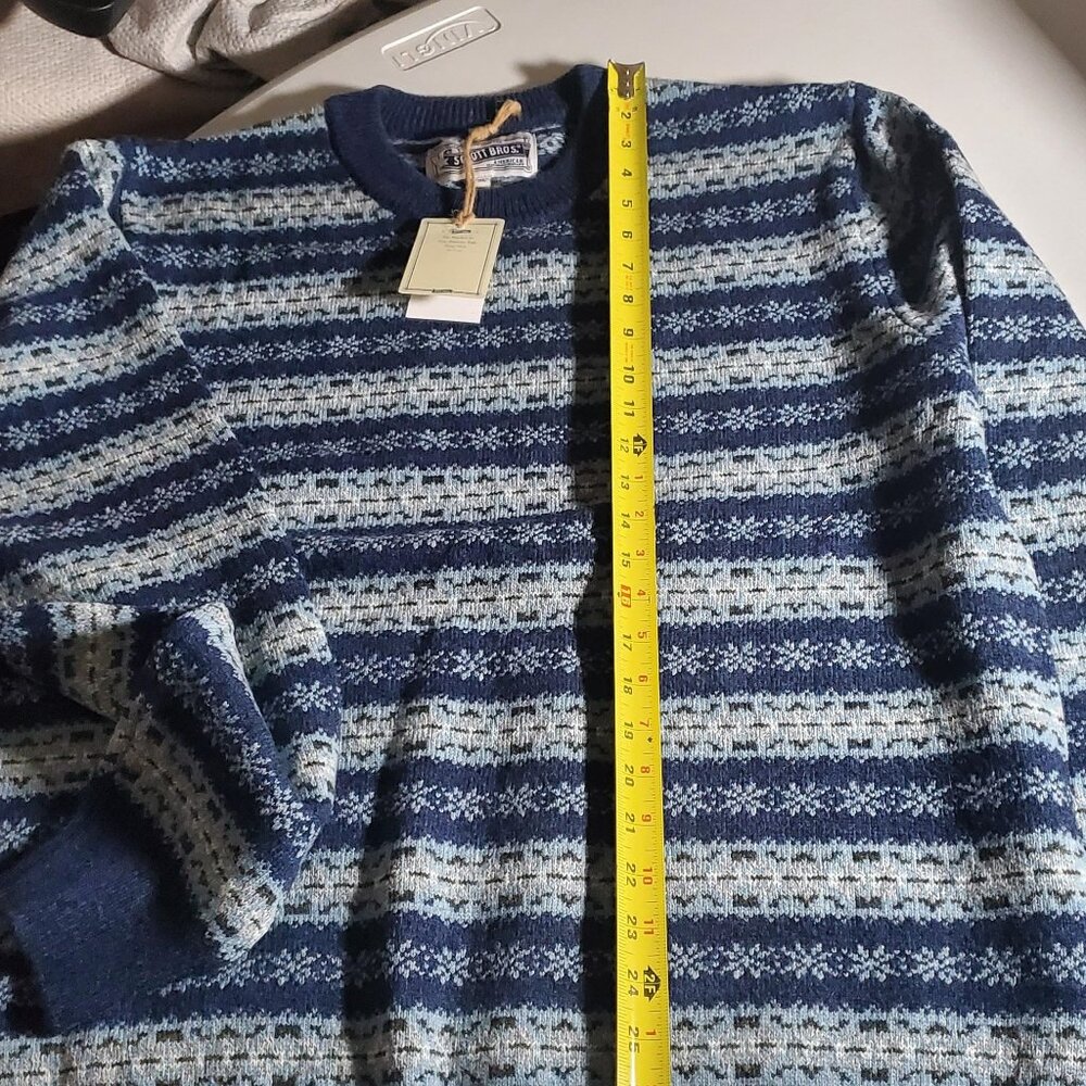 Schott Bros. NYC Fair Isle Crewneck Sweater NWT Sz XL - Picture 7 of 15